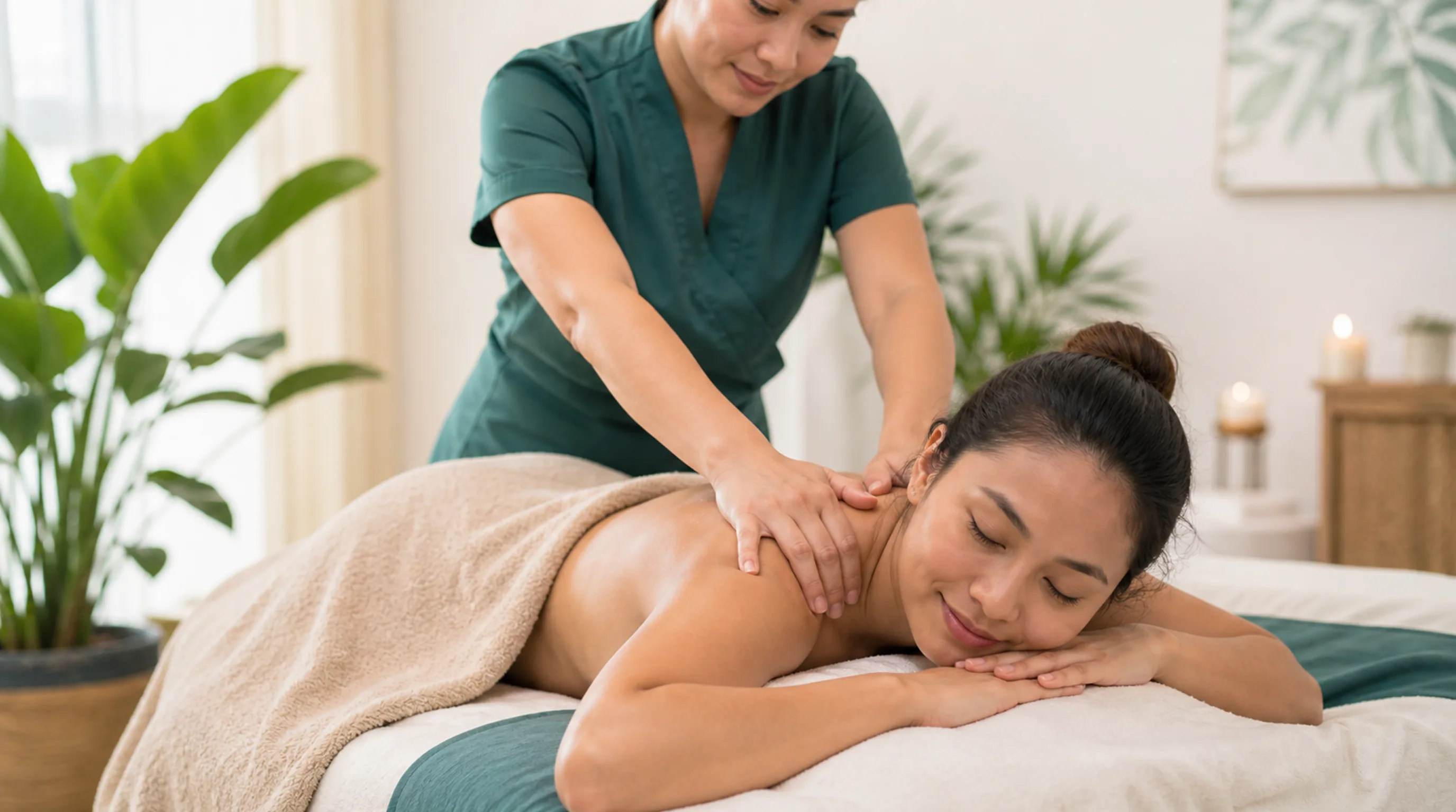 A relaxing massage at home in Metro Manila