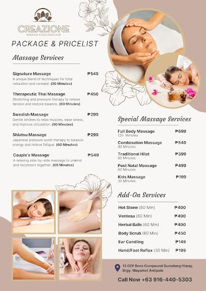 Creazione Massage & Wellness Hub