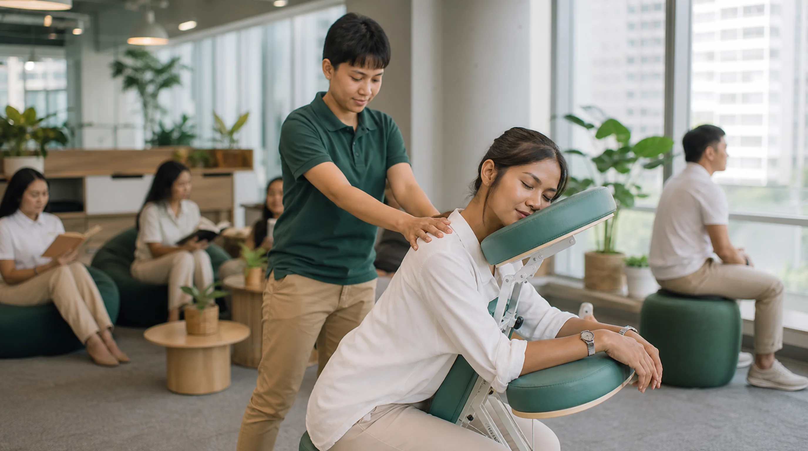 In-room hotel massage